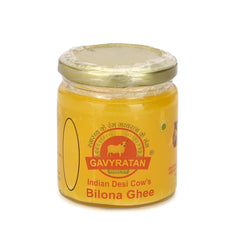 Pure Indian Desi Cow Bilona Ghee By Gavyratan | High In Protein Fiber Healthy Desi Cow Ghee Good For Diet | (200ml) 6.7 Ounce | Jar Pack