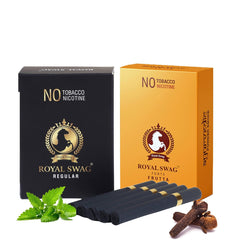 Royal Swag Ayurvedic Herbal Cigarettes 100% Tobacco Free 100% Nicotine Free Cigarettes Frutta, Regular Flavoured | Smoking Cessation (Pack Of 20)