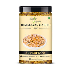 Manhar Organics Himalayan Garlic Raw Kashmiri Lehsun, Himalayan Single Clove Garlic Or Snow Mountain Garlic For Strong Immunity | 400gm 0.8lbs