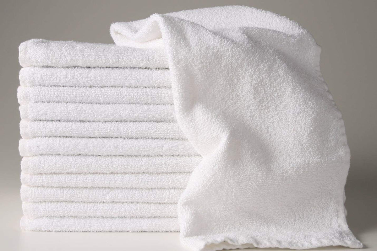 Av DéCor Cotton Hand Towel 2400 Gsm | Hand Towel For Hotel ,Gym , Spa & Home Use Set - White (12 Piece)