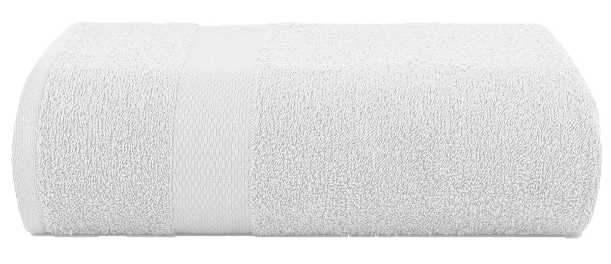 Casa Copenhagen Egyptian Cotton Feather Lite 1 Pcs Large Bath Towel 500 Gsm (White)