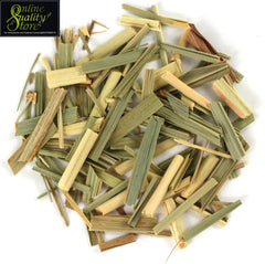 Online Quality Store Lemongrass Herbal Green Tea - 100gm, 3.5 Ounce | Reduces Anxiety, Improves Immunity - Organic Pure Dried Leaves | Caffeine Free