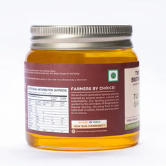 100% Pure A2 Gir Cow Tulsi Ghee By Two Brothers Organic Farms | Rich In Nutrients Healthy & Protein Fiber Desi Ghee Perfect For Desserts | (250ml) 8.4 Ounce | Jar Pack