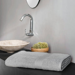 Ddecor Live Beautiful 100% Cotton Bath Towel 500 Gsm | Large Size Bath Towel Soft & Absorbent For Men & Women (Grey)