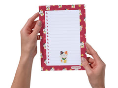 A5 Notes/To Do List Notepad, Beautiful Daily Checklist Pad, Tear-Off Sheets (Cat) Pack Of 1