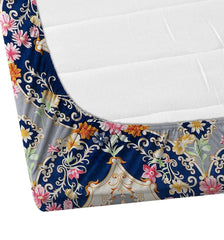 Printed Double Bedsheet 2 Matching Pillow Covers - 72 X 780 Inches, Multicolor | All Around Elastic Soft & Durable Bedding For Bedroom - Lightweight Perfect For All Seasons