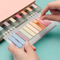 Index Tabs Sticky Notes With Ruler 60 Color Sticky Tabs For Notebook, Books - 6 Packs