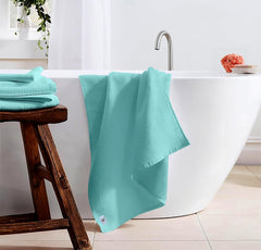 Enchant Home Pure Cotton Waffle Towel 400 Gsm | Lightweight Anti-Microbial & Water Absorbent Soft Touch Quick Drying Bath Towel | Charcoal