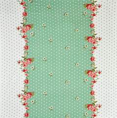 Elastic Fitted Bedsheets For King Size With 2 Pillow Covers - 72 X 78 X 10 Inches, White & Green | Premium Heavy Cotton All Around Elastic Fitted - Print Green Dot Bedsheet