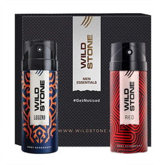 Wild Stone Legend & Red Deodorant Body Spray 300ml 10.1 Fl.oz. Pack Of 2 | Perfect For Husband | Long Lasting