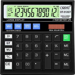 Orpat OT-512GT Calculator (Black) Made In India