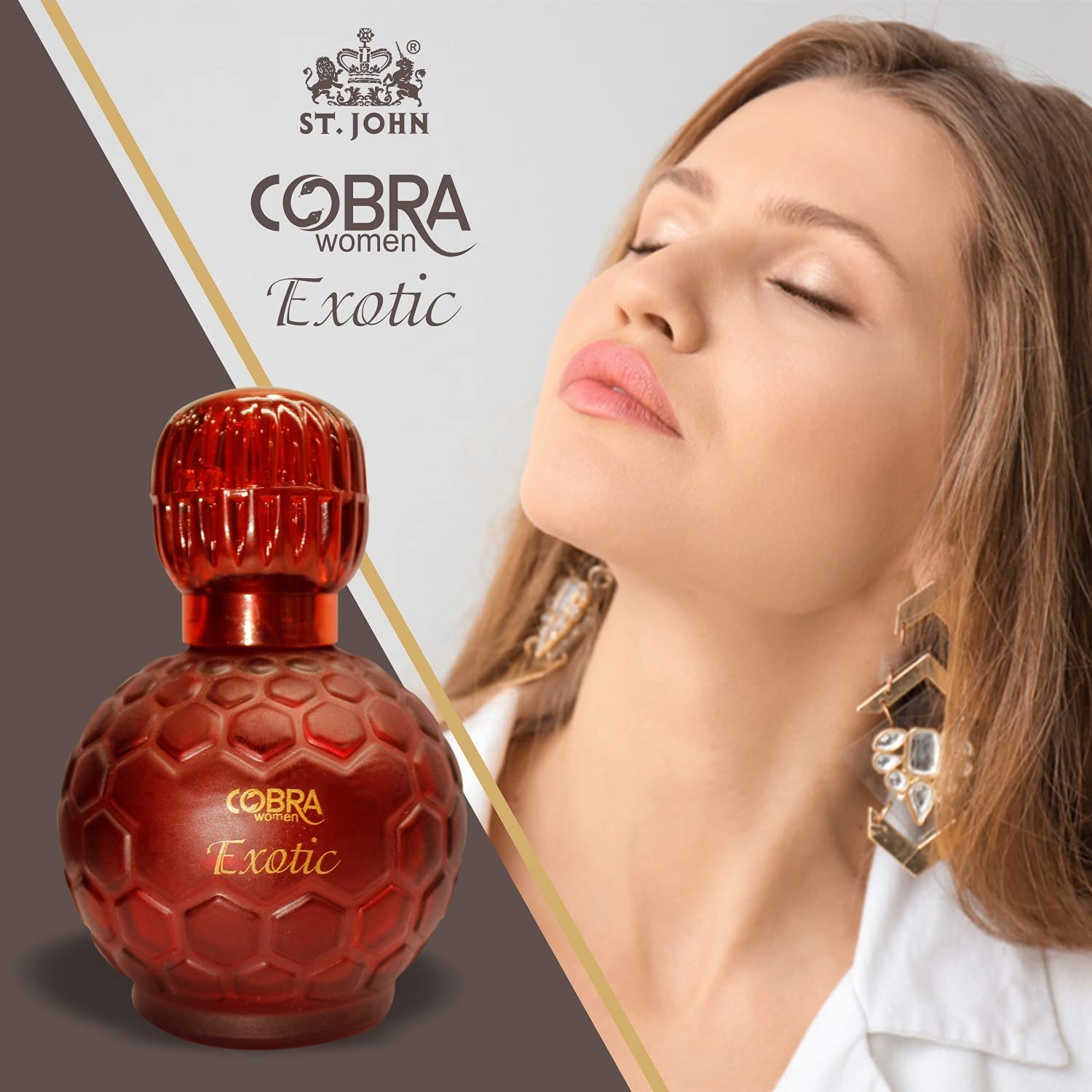 St. john Cobra Exotic Fresh Pour Femme Women Eau De Perfume 100ml 3.4 Fl.oz. | Best Suited For Partywear & Officewear