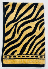 Bombay Dyeing Velour Tiger Printed 100% Cotton Super Soft Hand Towels 600 Gsm (Beige) - 4 Pcs