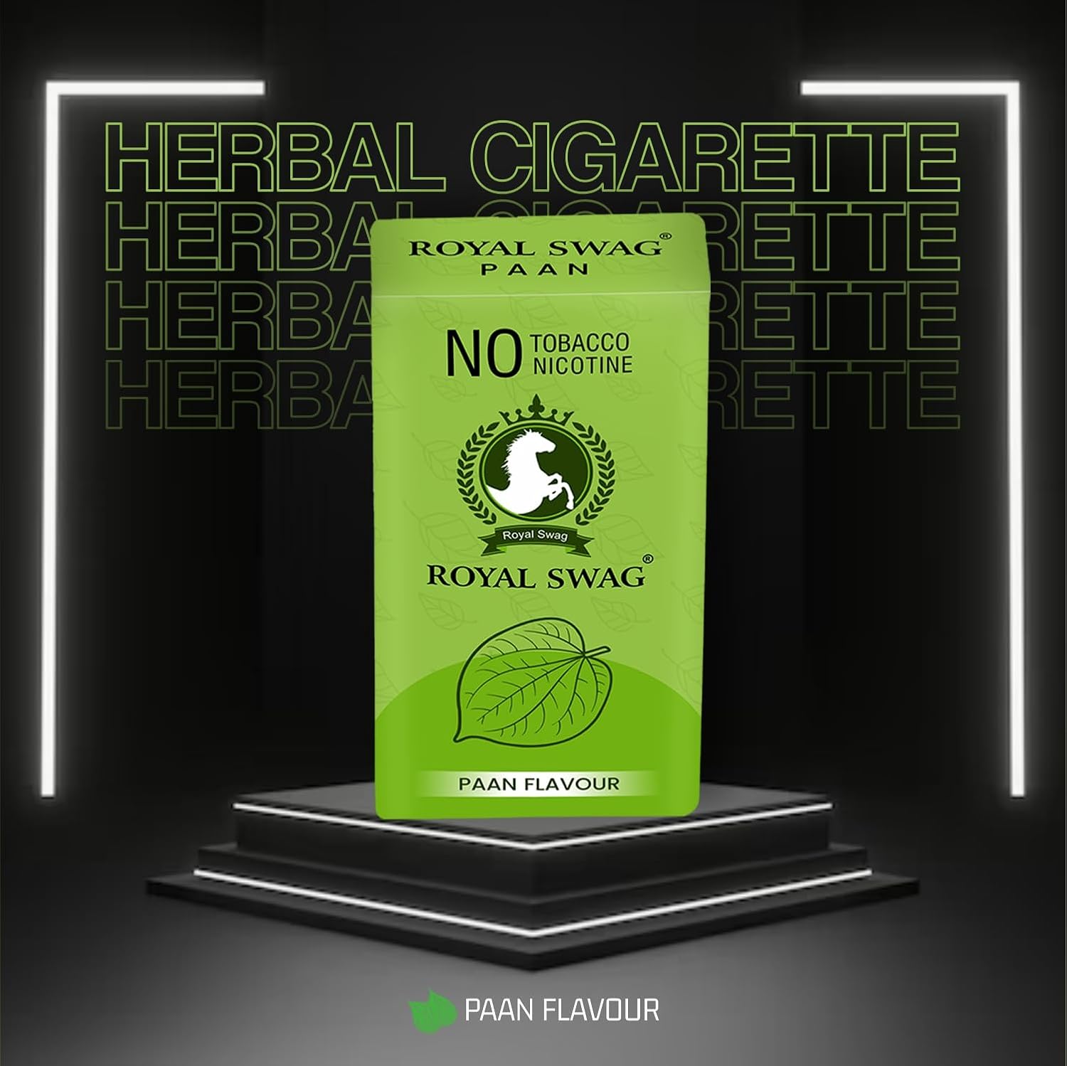 Royal Swag Ayurvedic & Herbal Cigarettes 100% Tobacco-Free And Nicotine-Free Paan Flavour(10 Sticks) With Anti Addiction Shot Spray 20ml | Made With Natural Ingredients - Made In India