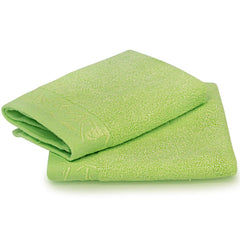 Spread Spain 100% Bamboo Face Towel 360 Gsm | Ultra Soft Absorbent, Quick Dry Towels For Facewash, Gym, Sports, Travel, Suitable For Acne Prone Skin | Pack Of 2 (Lime)