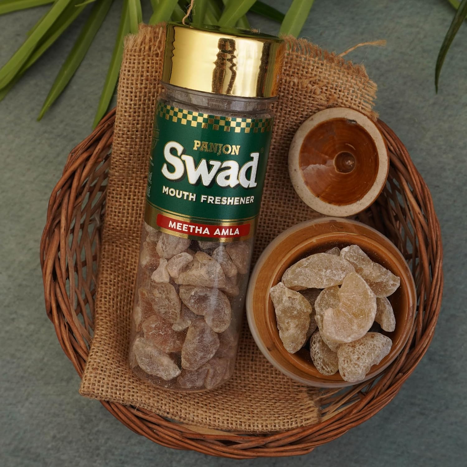 Panjon Swad Paan Shots & Meetha Amla Tasty 450gm, (225gm *2 Bottles) | After-Meal Mukhwas