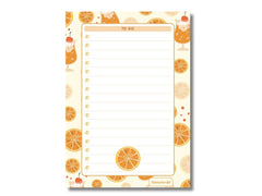 A5 Notes/To Do List Notepad, Beautiful Checklist Pad, Tear-Off Sheets (Lemon) Pack Of 1