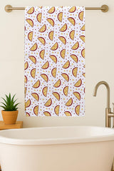 Mafatlal Coo Coo 100% Cotton Kids Bath Towel 250 Gsm | Soft, Lightweight & Quick-Dry Fun Cartoon Print Towel (Yellow) - 1 Pcs