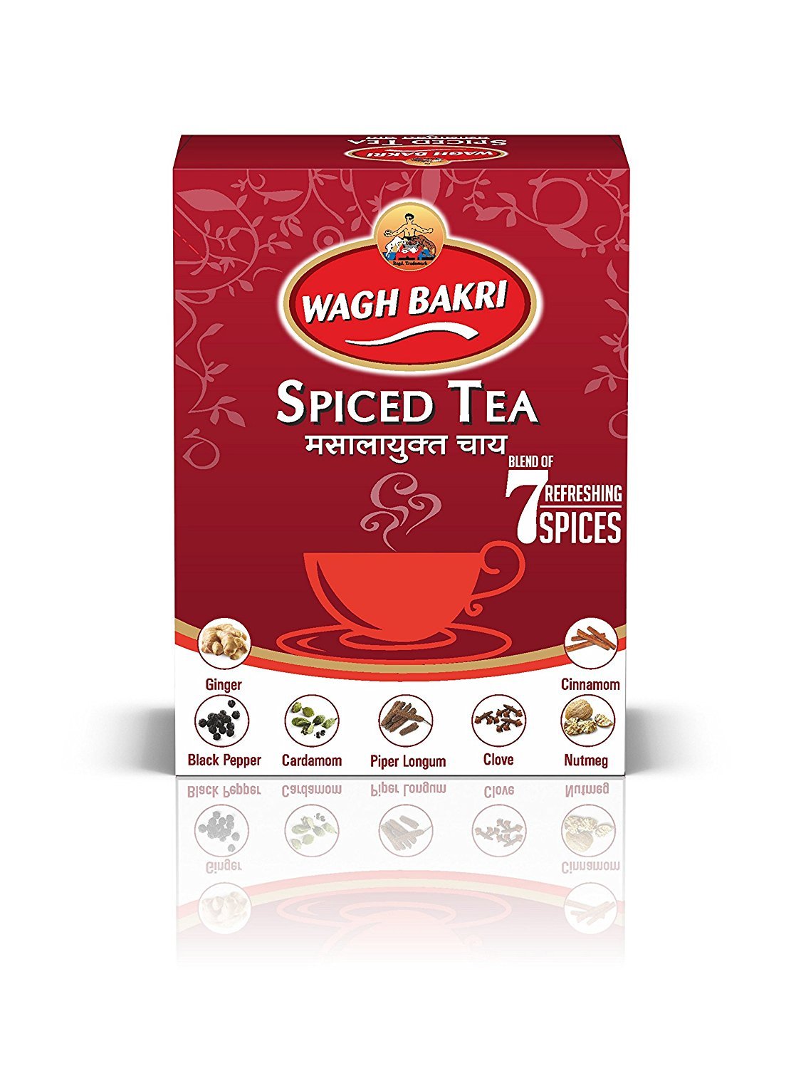 Wagh Bakri Premium Spiced Tea With 7 Refreshing Spices - Pack Of 2 X 250gm, 8.8 Ounce | Rich Color, Strong & Refreshing Taste, Awesome Aroma Chai Patti - Preservatives Free, Artificial Flavor Free