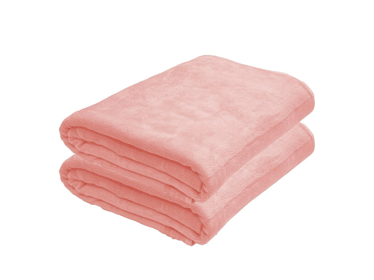 Black Gold Ultra Soft Bath Towel 1200 Gsm | Premium Microfiber, Quick Dry, Highly Absorbent, Oversized Bath Towel Pool, Spa, Travel & Hotel Use (Pink)- Pack Of 2