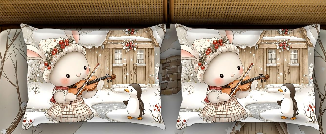 Printed Flat Double Bedsheet With 2 Pillow Cover | 110 X 110 Inches, Beige | Heavy Digital Glace Cotton Super King Size Bedsheet