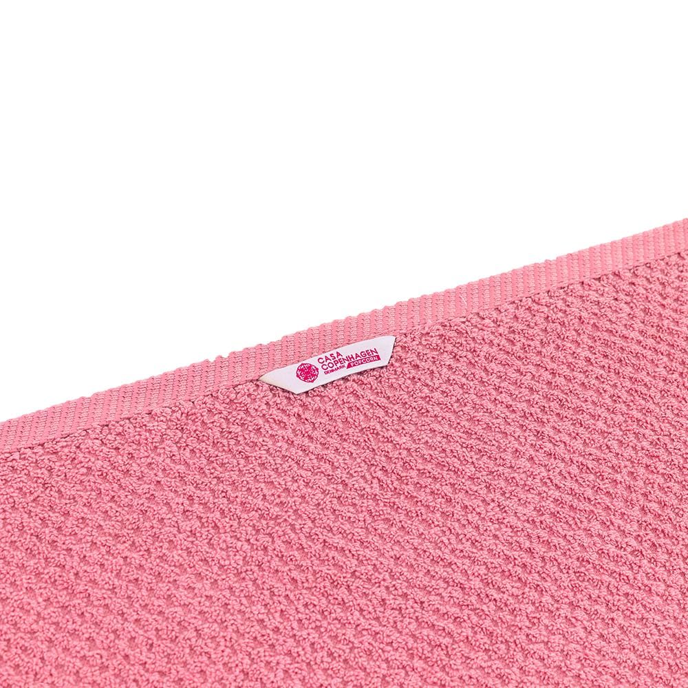 Casa Copenhagen Egyptian Cotton Waffle Large Size Bath Towel 500 Gsm (Pink)