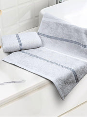 Mytrident Hand Towel Urban Comfort 400 Gsm | 100% Cotton Bath Towel (Disty Grey)- Pack Of 2