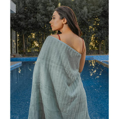 Mush Bamboo Bath Towels Large Size 600 Gsm | For Men & Women | Soft, Highly Absorbent, Quick Dry, & Anti Microbial Bath Towel (Olive Green)