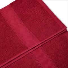 Welspun Alpha Cotton Large Bath Towel Soft & Absorbent 500 Gsm (Dobby - Tango Red)