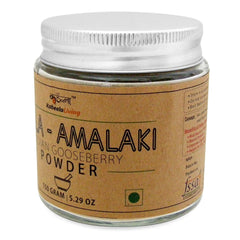 Kabeela Living Pure & Natural Amla Powder, Indian Gooseberry Powder, Rich In Vitamin C Iron & Calcium, For Skin Hair & Eye Care, Boosts Immunity & Digestion | 150gm 0.3lbs