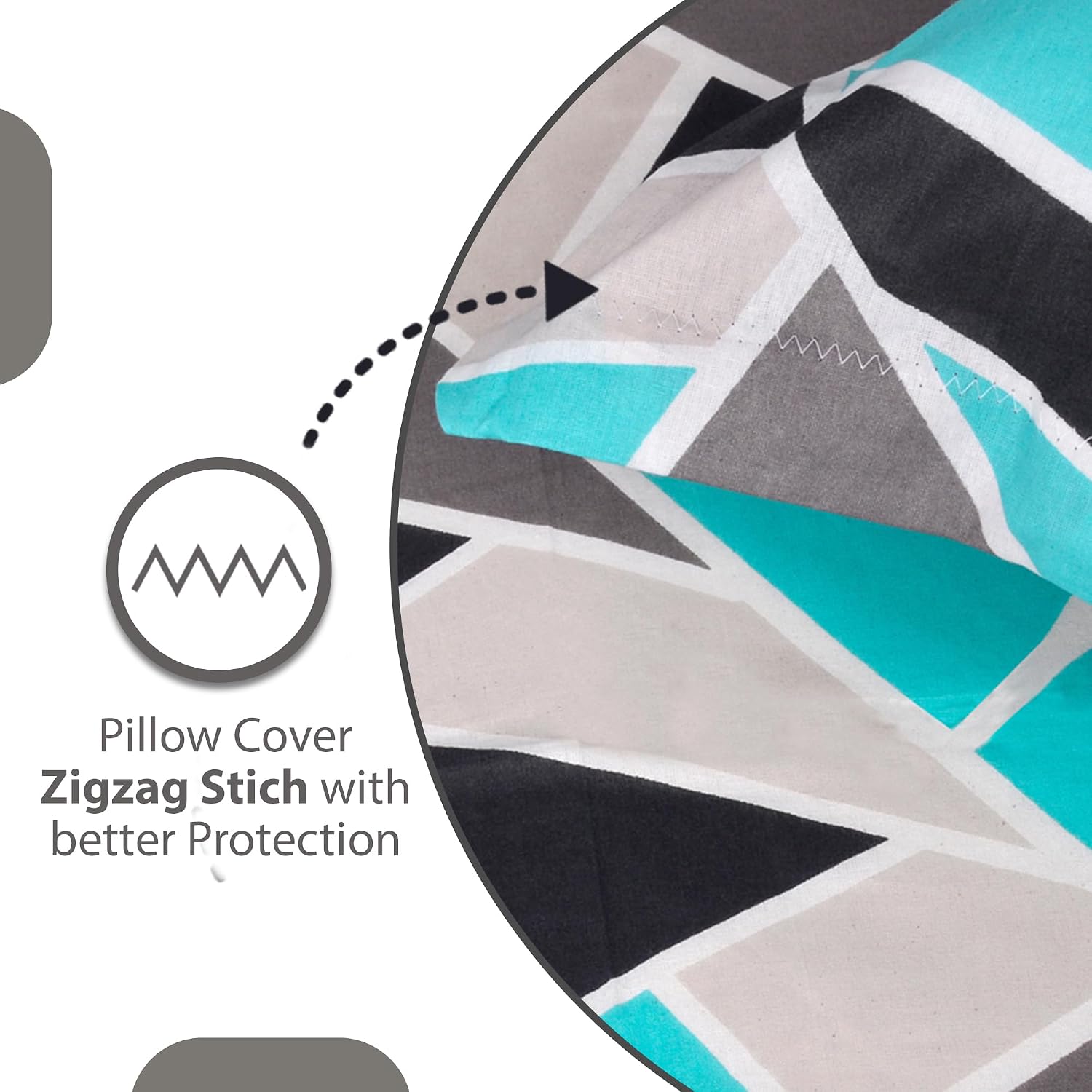 Queen Size Double Bedsheet With 2 Pillow Covers - 87 X 100 Inches, Multicolor | 144 Thread Count Pure Cotton Bedsheet - Light Weight, Soft, Skin Friendly | Perfect For Gifting