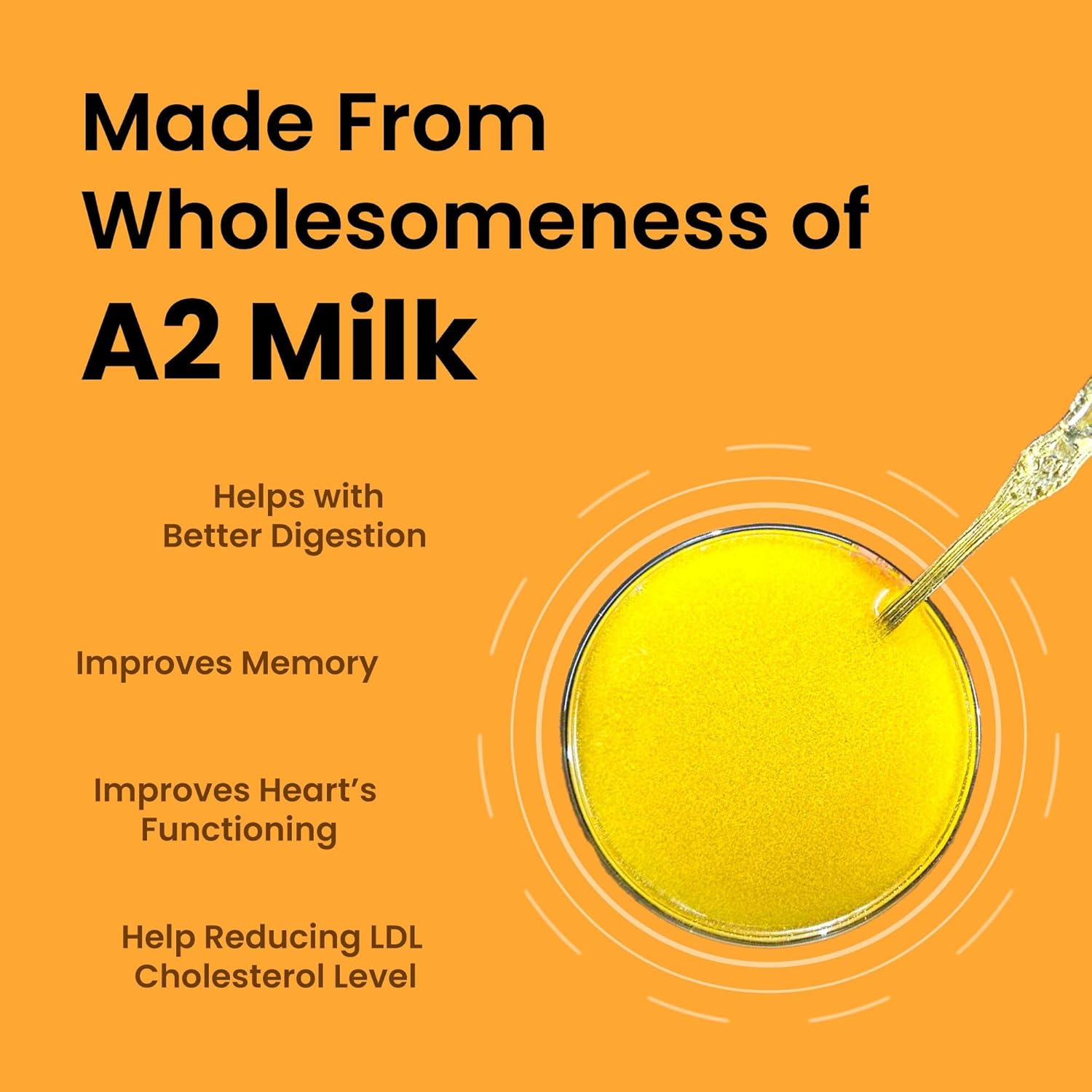 Pure Premium Desi Cow Ghee By Old Vaishali Dairy | High In Protein Fiber Healthy & Nutrients Indian Gir Cow Ghee Good For Deep Frying | (1 Litre) 33.8 Ounce | Jar Pack