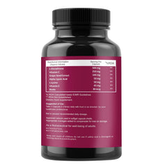 Pure & Pure Healthcare L- Glutathione Capsules 1000mg With Vitamin E & C For Glowing Skin | 60 Capsules , 100gm 0.2lbs