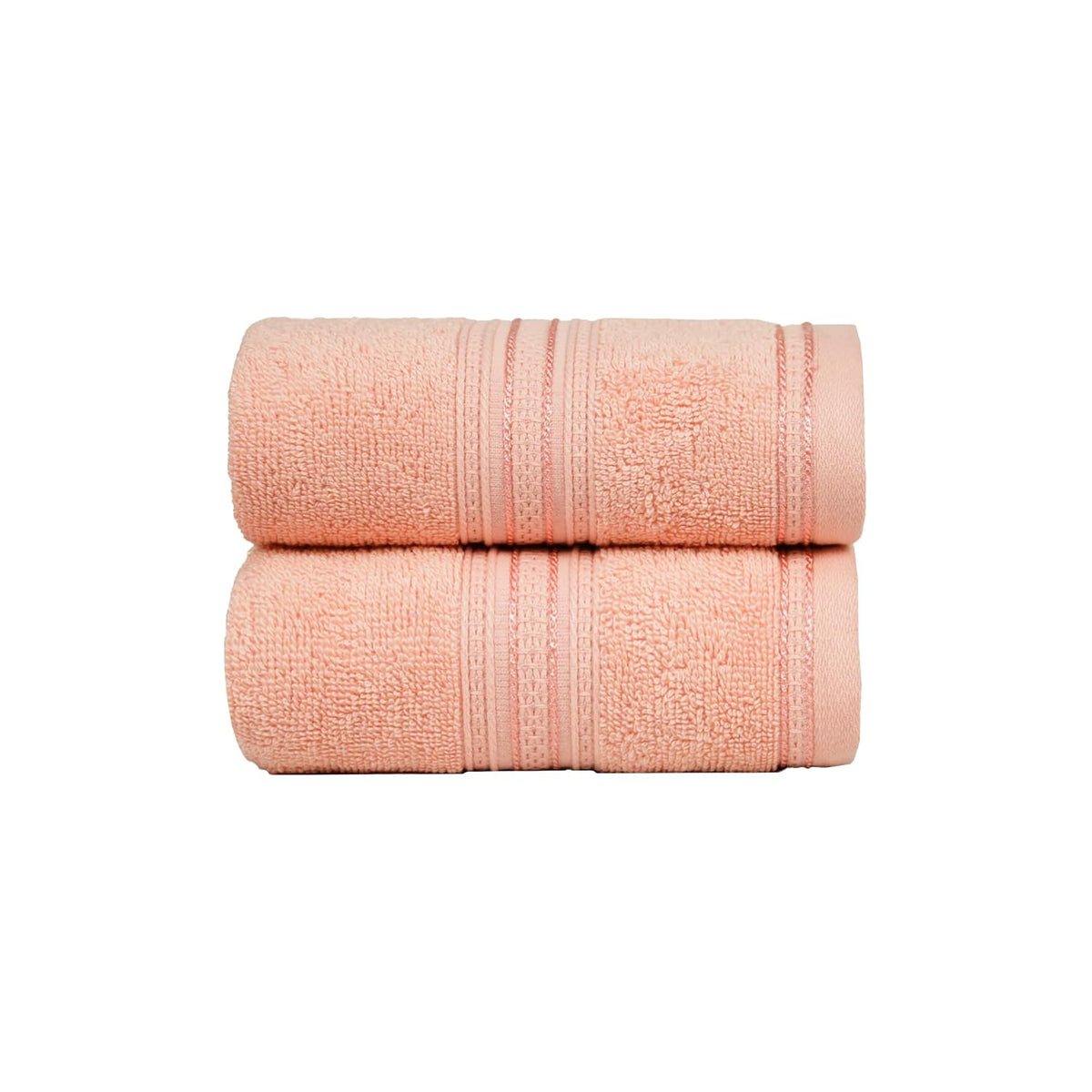 Mytrident Cotton Hand Towel 600 Gsm | For Men & Women Classic Towel 100% Cotton Hand Towel (Tender Peach)- Pack Of 2
