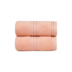 Mytrident Cotton Hand Towel 600 Gsm | For Men & Women Classic Towel 100% Cotton Hand Towel (Tender Peach)- Pack Of 2