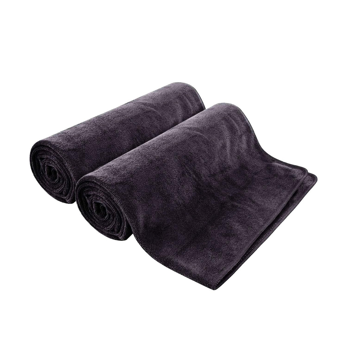 Maxoshine Microfiber Hand Towel 150 Gsm | Lint Free Napkins For Kitchen Wash Basin Gym Quick Dry & Soft Face Towel For Women & Men -Grey (Pack Of 2)