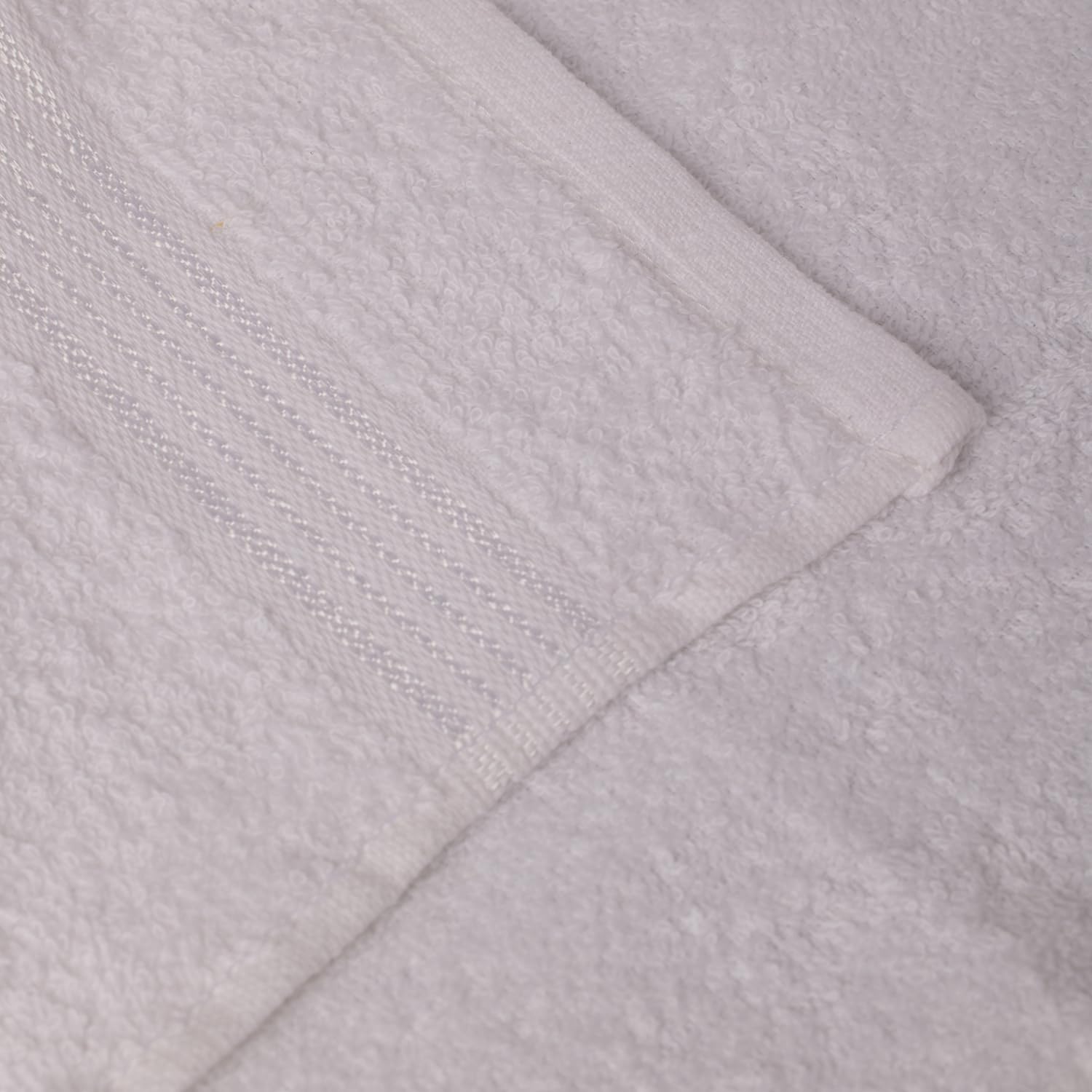 Kopa Quick Dry 100% Cotton Soft Terry Face Towel 640 Gsm | Quick Dry 100% Cotton Super Absorbent, Lightweight (D'Ross) Face Towel (White)- Pack Of 4