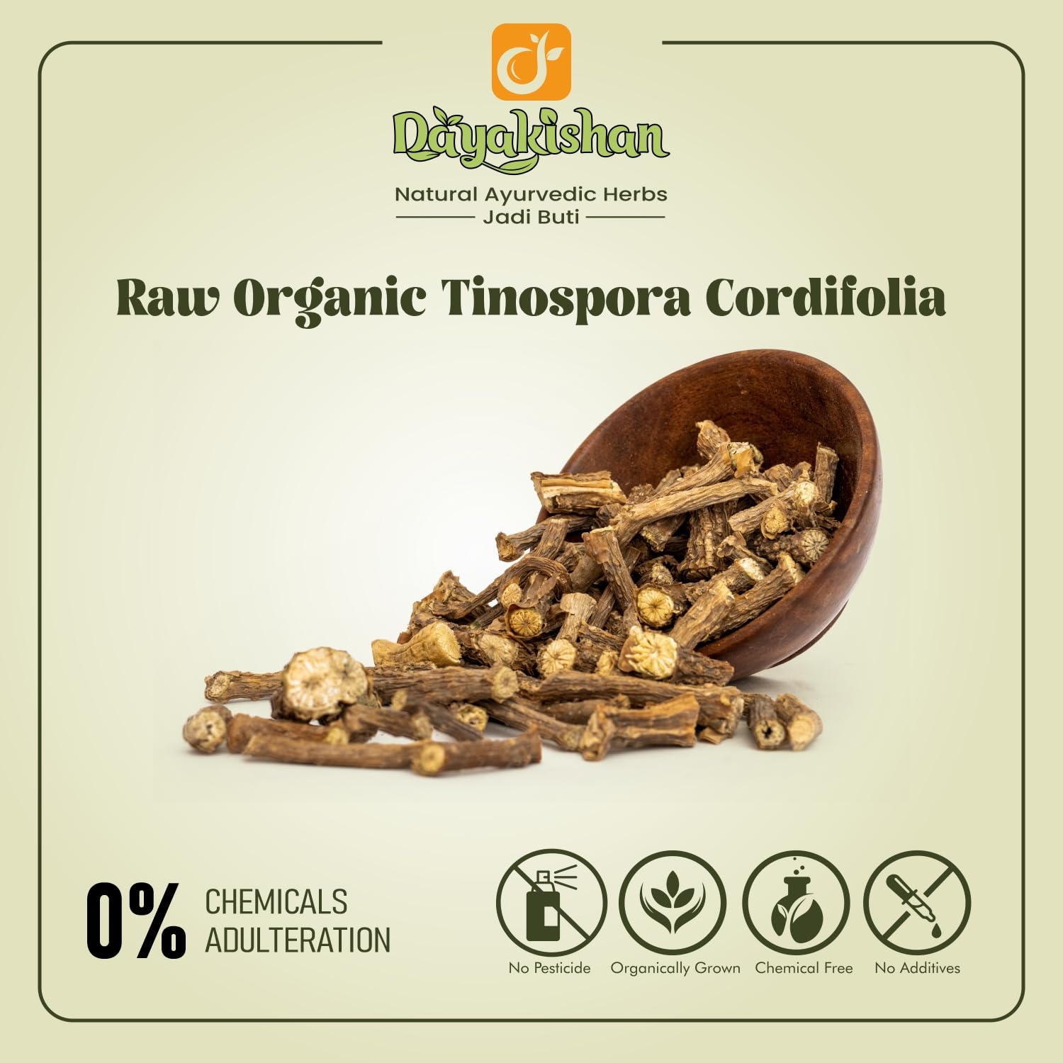 Dayakishan Dry Giloy Stem, Raw Giloi, Cleaned Geeloh, Graded Guduchi, Amrita - Amruta, Whole Tinospora Cordifolia, Giloyvatti, Immunity Booster | 250gm 0.5lbs
