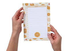 A5 Notes/To Do List Notepad, Beautiful Checklist Pad, Tear-Off Sheets (Lemon) Pack Of 1