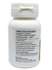 Satya Naturals Terminalia Arjuna Extract Capsules Highest Potency, 100% Herbal Product | 60 Veg Capsules 100gm 0.2lbs Each Pack Of 4