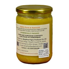 Premium Desi Cow By Bonphool | Rich In Nutrients & Delicious Healthy Desi Ghee Good For Heart Health | (500ml) 16.9 Ounce | Jar Pack