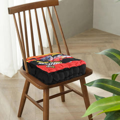 Cotton Chair Cushions Pillow For Sitting, For Back Rest, Disney Car - Red & Black | Chair Pad For Office Work & Posture Support | Furniture Cushion, Lightweight & Portable, Long Lasting