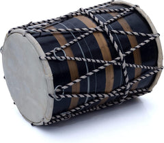 Musical 8-Inch Dholak For Kids & Babies - Multicolor | Perfectly Symmetric Round Dholak - Dholak For Festival, Wedding, Satsang | Very Easy To Tune