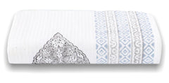 Urbano Homz 100% Cotton Large Size Waffle Weave Bath Towel 200 Gsm | Lightweight & Quick Dry Waffle Weave Ethnic Soft Towels (Grey)