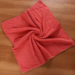 Fezora 100% Cotton Bath Towel 450 Gsm | Ultra Soft, Quick Dry, High Absorbency, Skin-Friendly Large Size Bath Towel (Red)