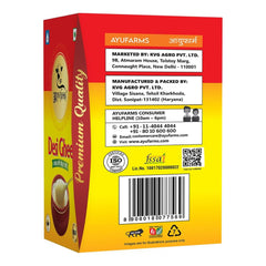 100% Natural Desi Ghee By Ayufarms | High In Vitamin A, Curd Cultured & Churned Ghee For Laddu & Suji Halwa | (1 Litre) 33.8 Ounce | Box Pack
