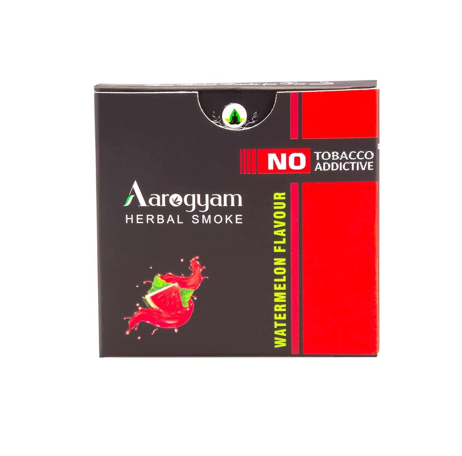 Aarogyam Herbals 100% Tobacco & Nicotine Free Cigarette For Relieve Stress & Mood Enhance Product For Smokers - 10 Sticks In Each Packet Watermelon Flavour Pack Of 2