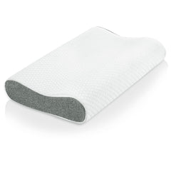 Memory Foam Cervical Pillow, For Neck Pain & Shoulder Pain - 21 X 13 X 3 Inch | Orthopedic Contour Cervical Pillow For Spondylitis Neck With Extra Curve Support & Side Back Pain - Pack Of 1