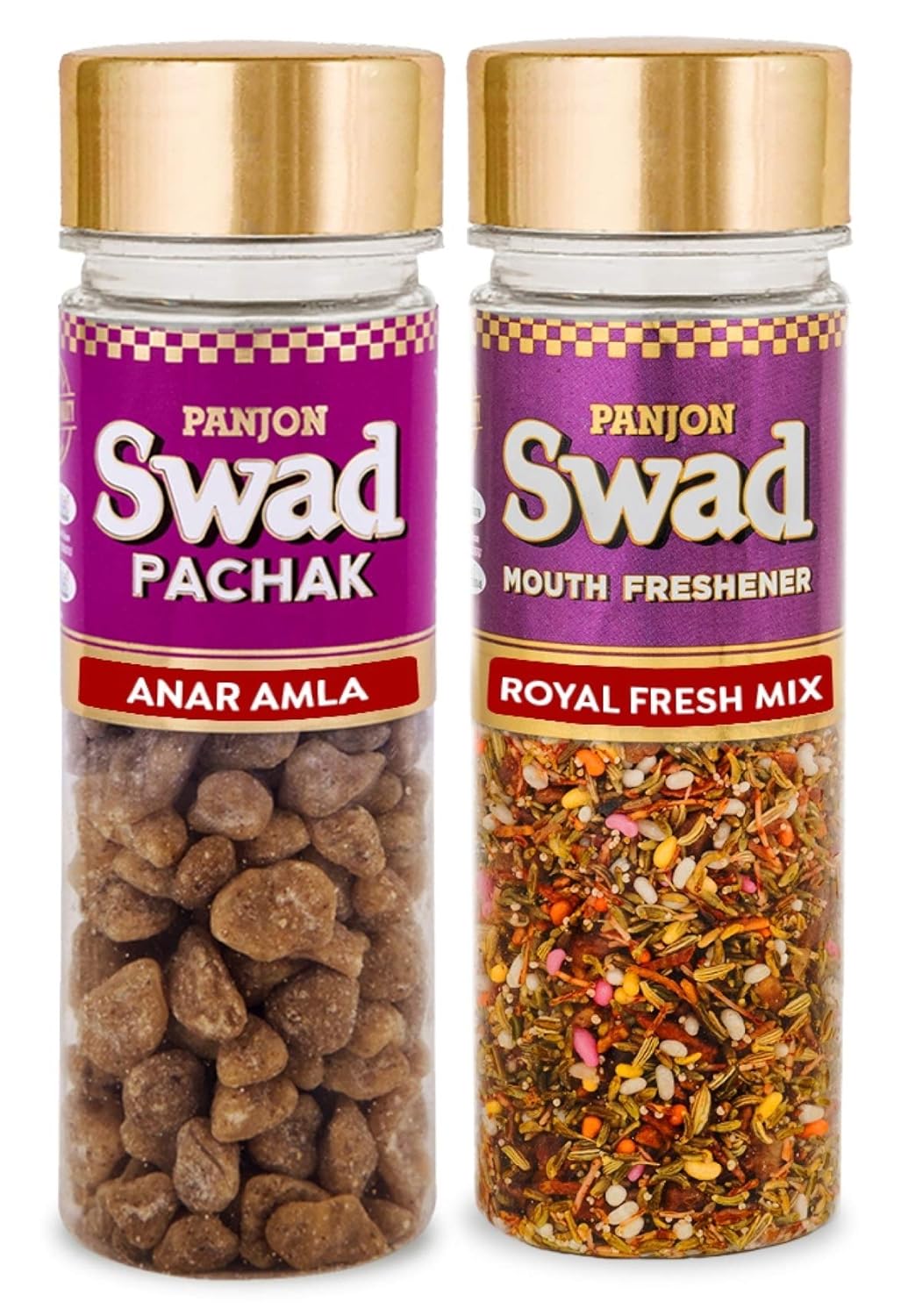 Panjon Swad Anar Amla & Royal Fresh Mix Mouth Fresheners 240gm, (120gm *2 Bottles)