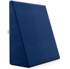 Wedge Pillow Memory Foam For Back Support, Navy Blue, Medium Size - 7 Inch | Wedge Cushion, Acid Reflux, Snoring, Gerd, Leg Elevation, Pregnancy | Removable Velvet Cover, Multipurpose Pillow